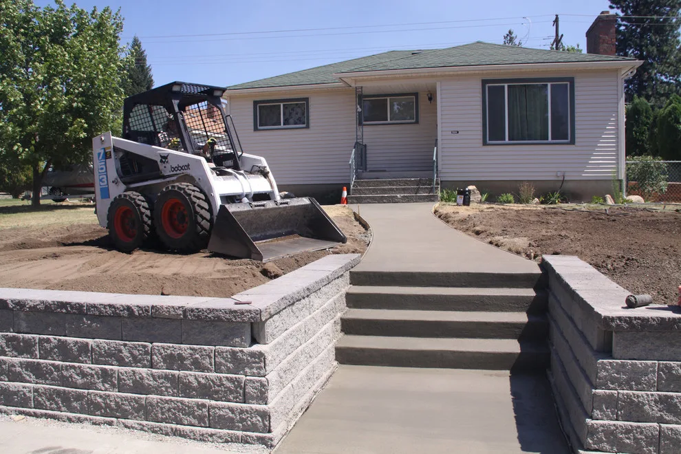 Walnut Walkway Retaining Wall by RockHard Concrete - Photo 11