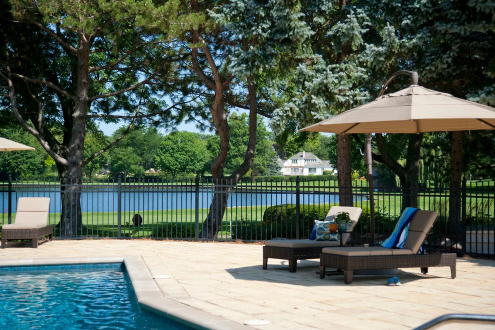 Yorkstone Swimming Pool Deck by Strictly Stone, Inc. - Live Outdoors - Photo 7