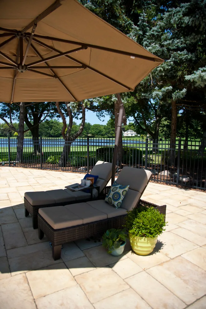 Yorkstone Swimming Pool Deck by Strictly Stone, Inc. - Live Outdoors - Photo 5