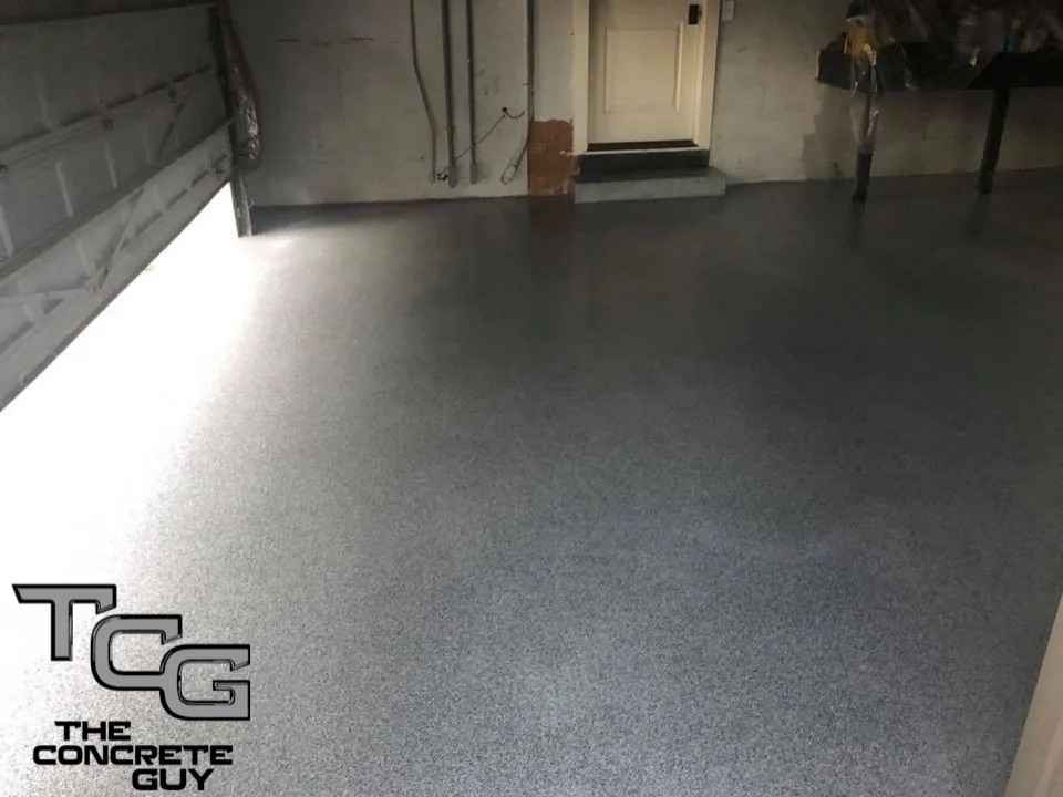 1/16" Domino Full Flake Garage Floor Coating Transformation by The Concrete Guy By Matthew Hage - Photo 2