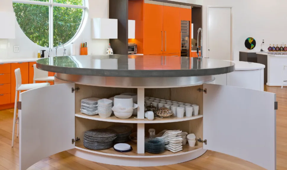 9-Foot Wide Concrete Kitchen Island by Thiel Studios - Photo 3