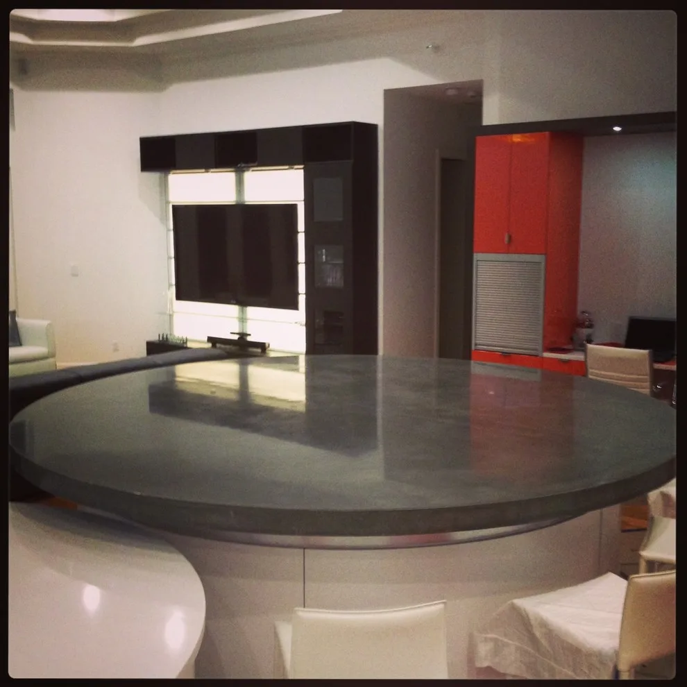 9-Foot Wide Concrete Kitchen Island by Thiel Studios - Photo 2