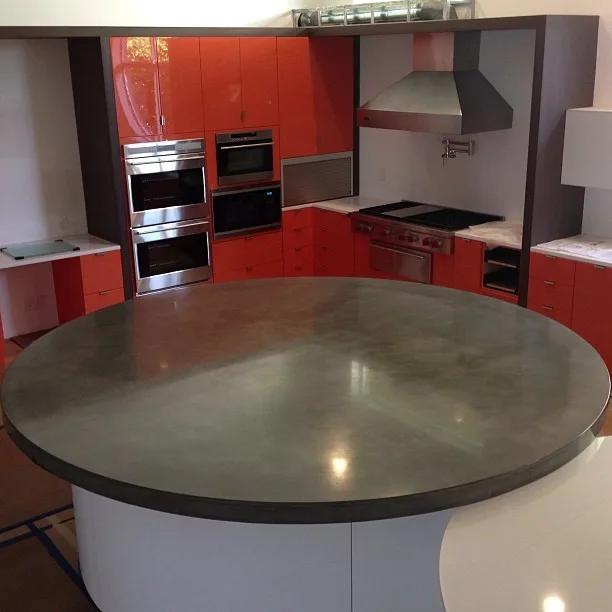 9-Foot Wide Concrete Kitchen Island by Thiel Studios - Photo 5