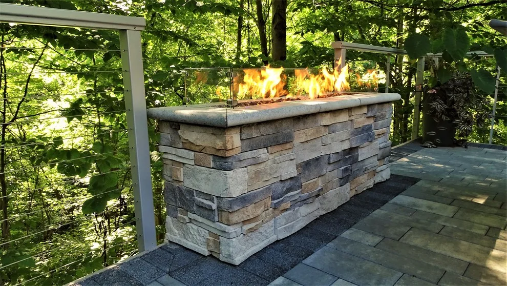 Northern Ohio Outdoor Fireplaces and Fire Pits by Land Creations Landscaping Inc. - Photo 15