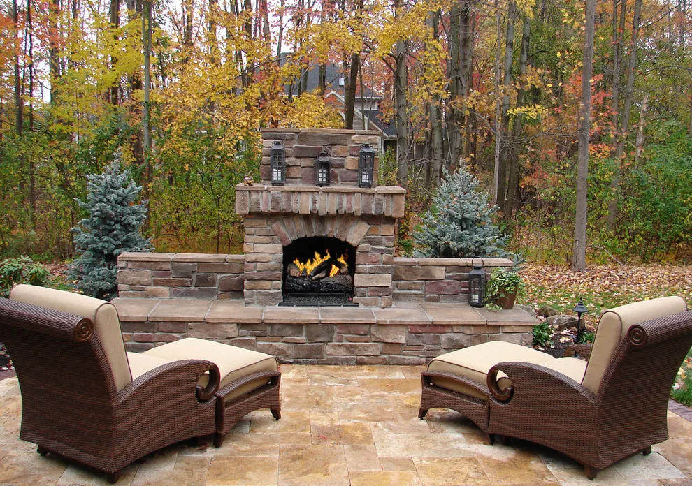 Northern Ohio Outdoor Fireplaces and Fire Pits by Land Creations Landscaping Inc. - Photo 7