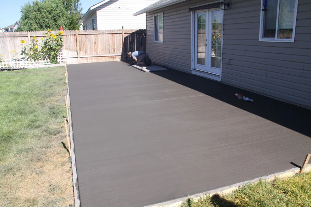 Colored Concrete for Back Patio by RockHard Concrete - Photo 7