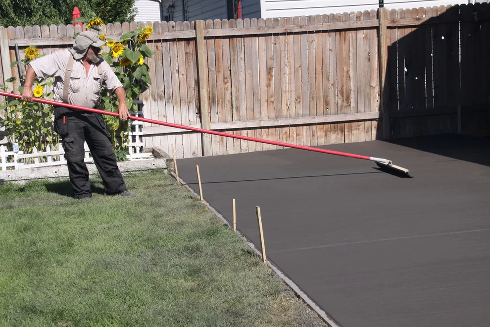 Colored Concrete for Back Patio by RockHard Concrete - Photo 6