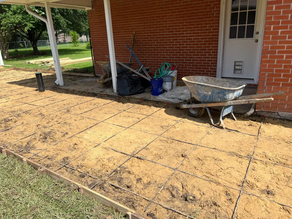 Rear Patio Stamp A by Flores Concrete - Photo 31