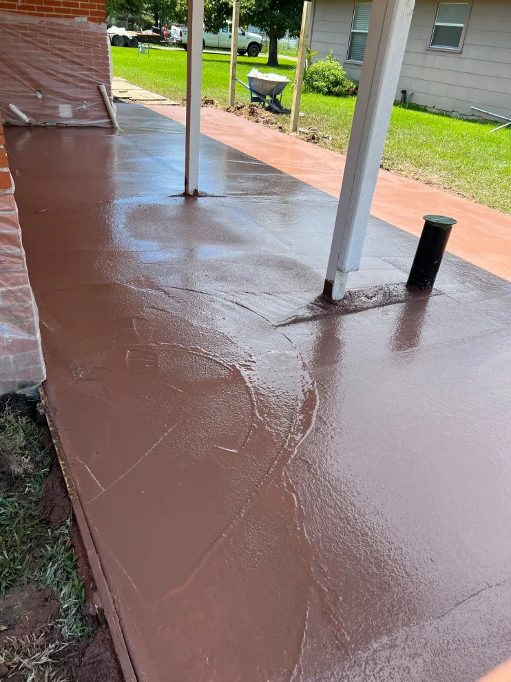 Rear Patio Stamp A by Flores Concrete - Photo 23