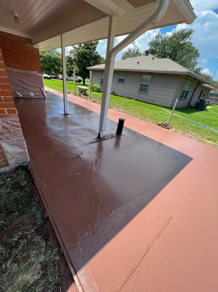 Rear Patio Stamp A by Flores Concrete - Photo 4