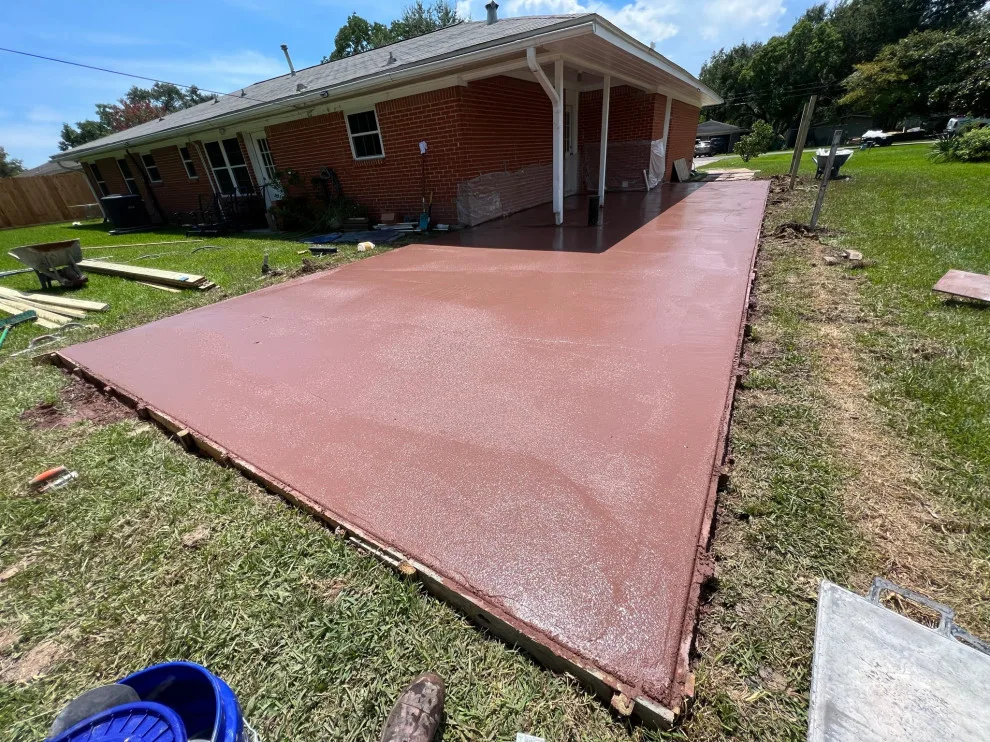 Rear Patio Stamp A by Flores Concrete - Photo 15