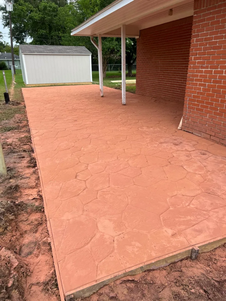 Rear Patio Stamp A by Flores Concrete - Photo 12