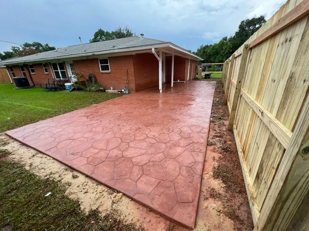 Rear Patio Stamp A by Flores Concrete - Photo 2