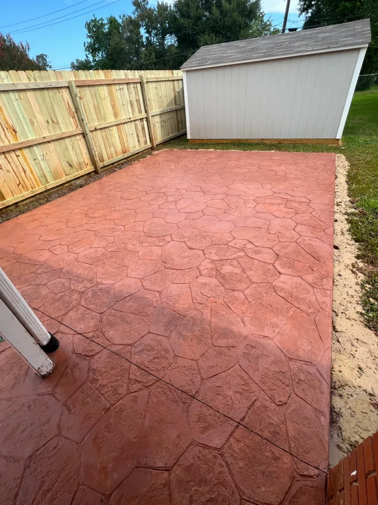 Rear Patio Stamp A by Flores Concrete - Photo 26