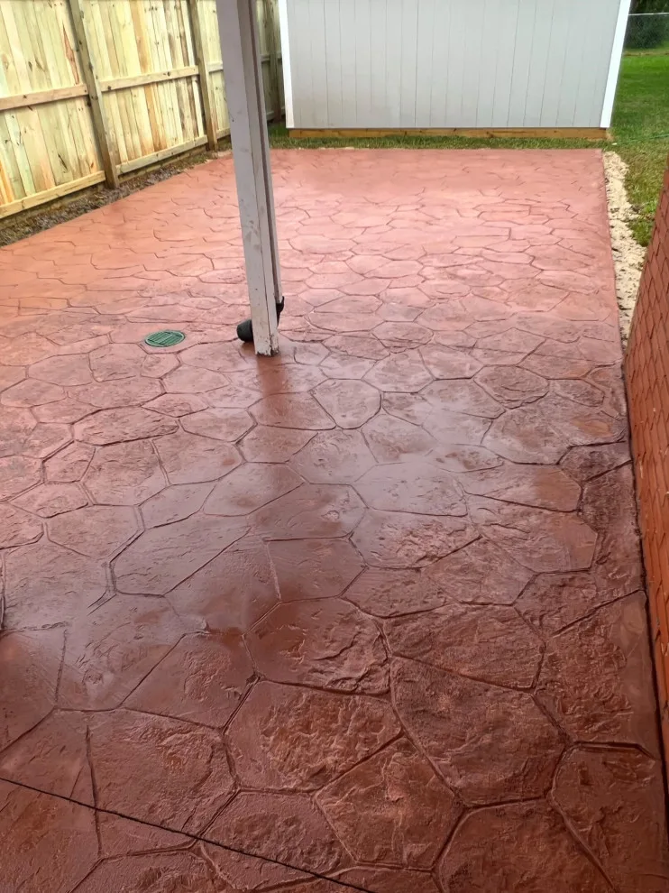 Rear Patio Stamp A by Flores Concrete - Photo 34