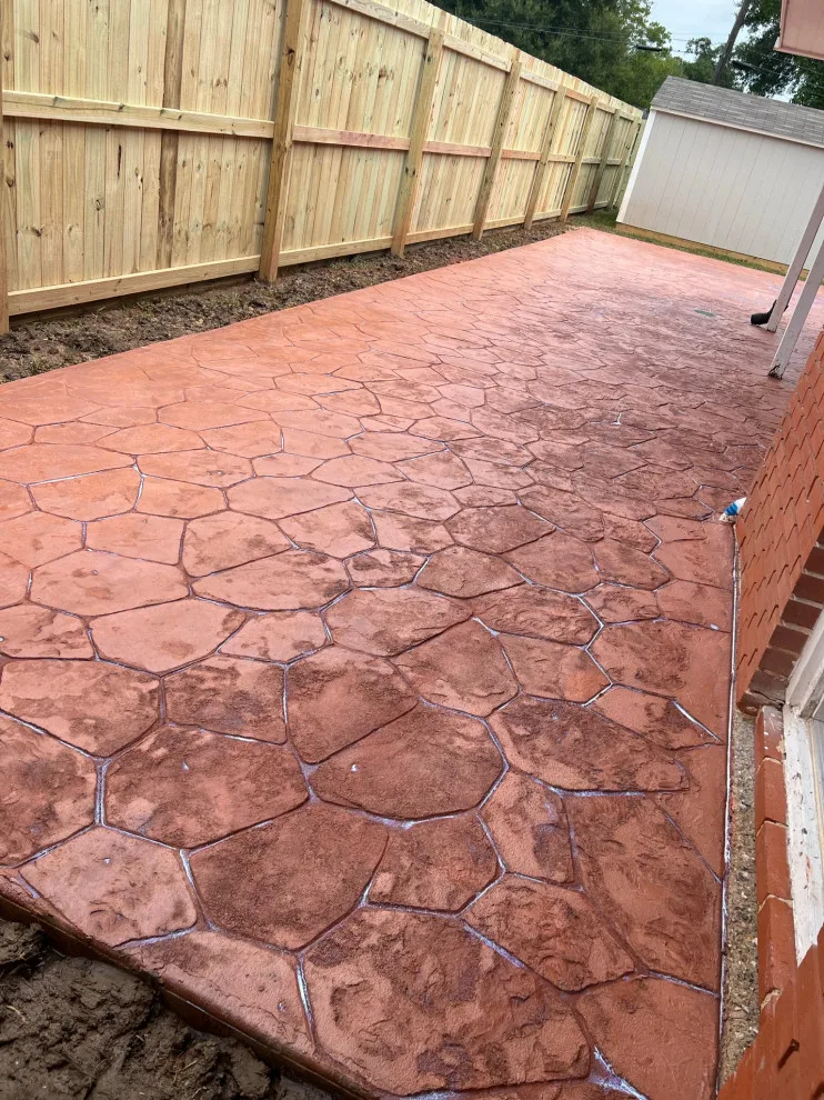 Rear Patio Stamp A by Flores Concrete - Photo 27
