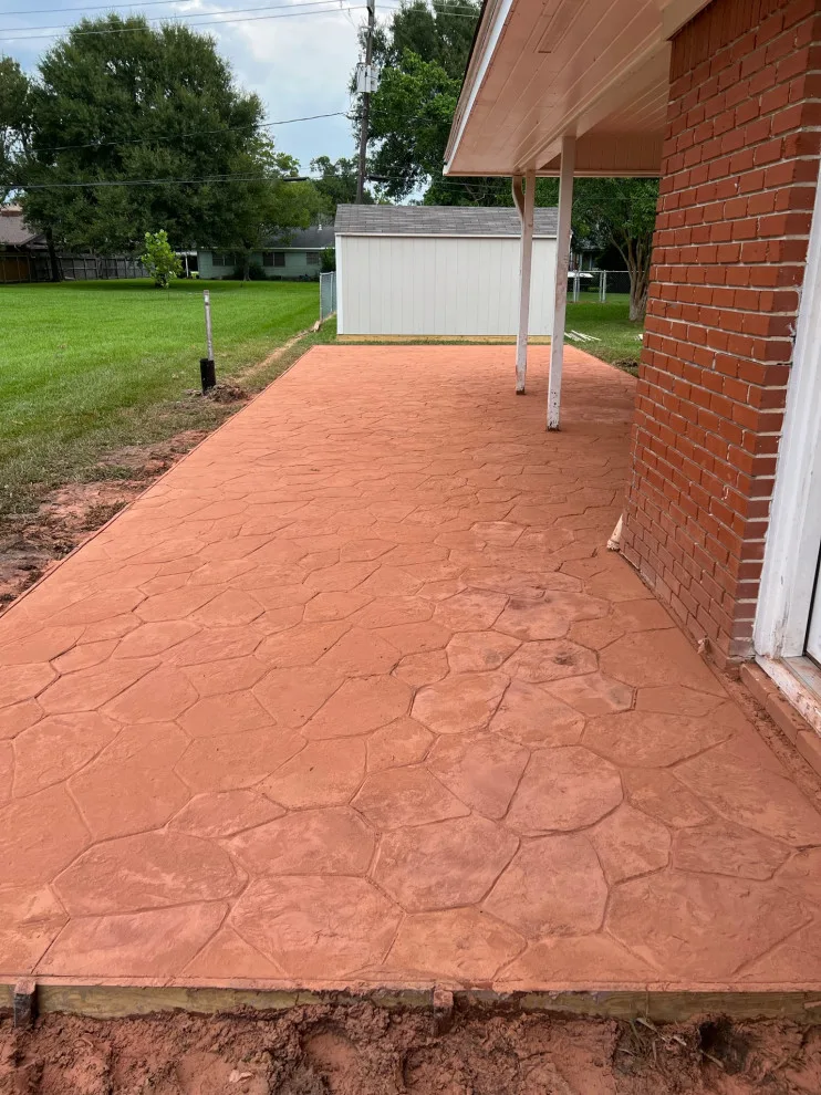 Rear Patio Stamp A by Flores Concrete - Photo 19