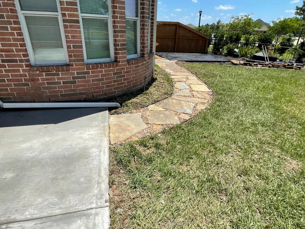 Stamped Back Patio by Flores Concrete - Photo 8
