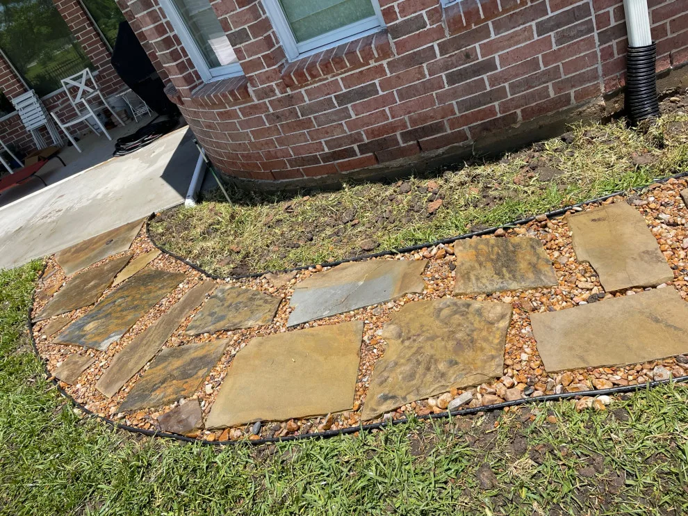Stamped Back Patio by Flores Concrete - Photo 18