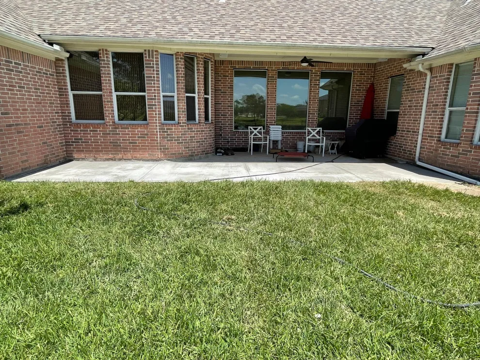 Stamped Back Patio by Flores Concrete - Photo 19