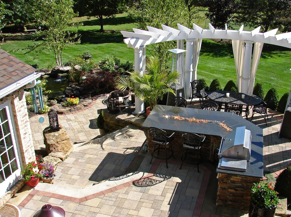 Backyard Oasis in Bath, Ohio by Land Creations Landscaping Inc. - Photo 6