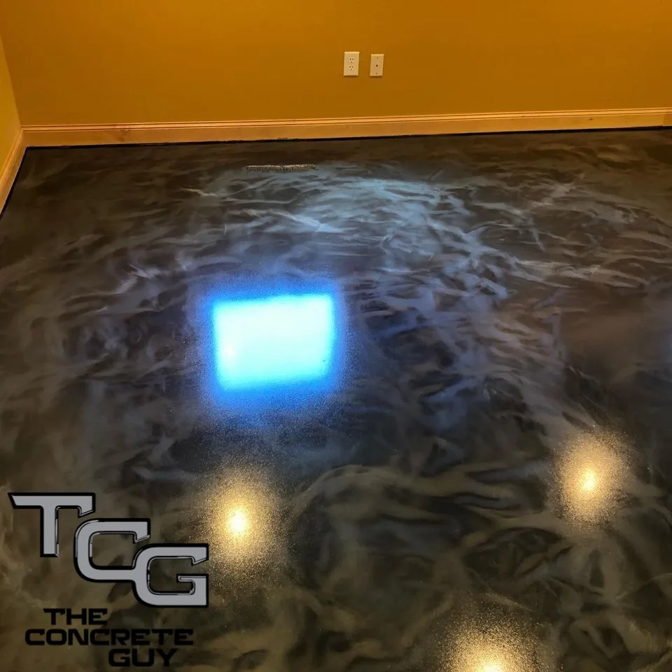 Metallic Epoxy Flooring for Basement Bedroom by The Concrete Guy By Matthew Hage - Photo 2