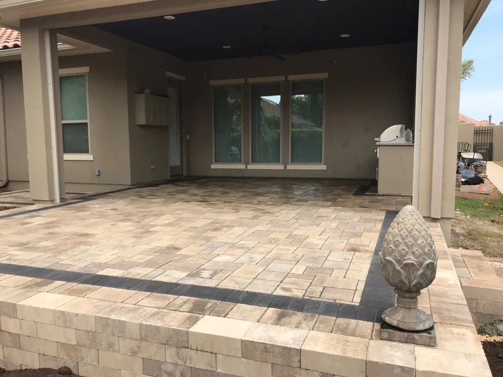 Belgard stone patio by Esposito Hardscapes, LLC - Photo 11