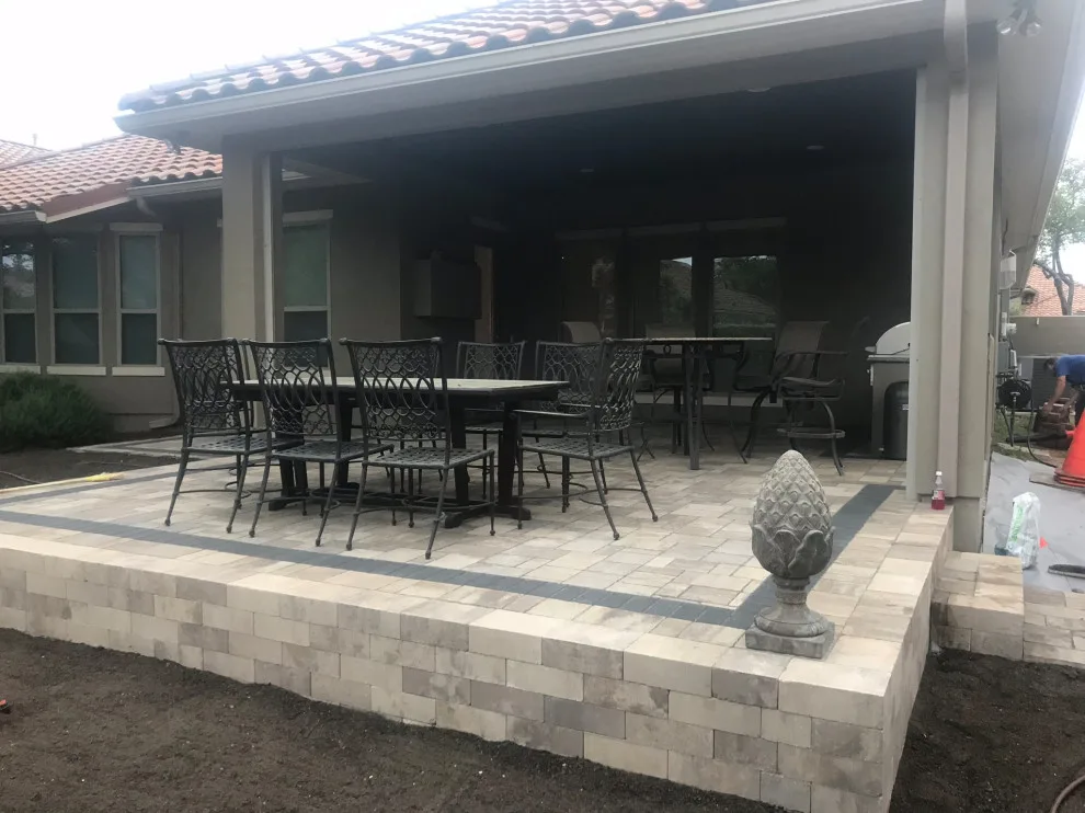 Belgard stone patio by Esposito Hardscapes, LLC - Photo 12