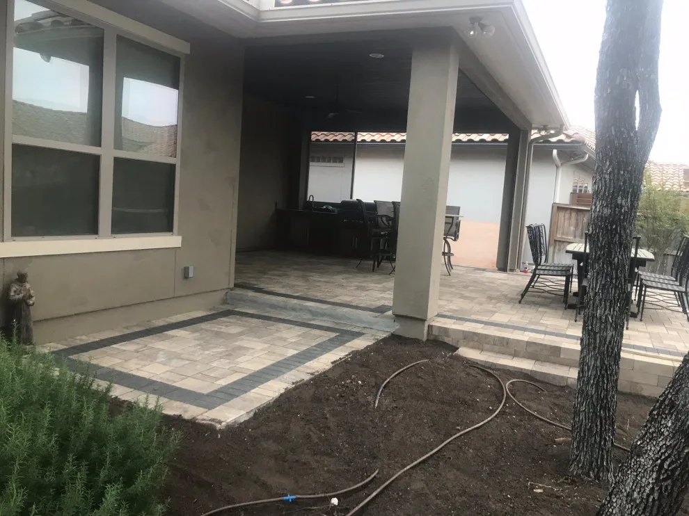 Belgard stone patio by Esposito Hardscapes, LLC - Photo 8