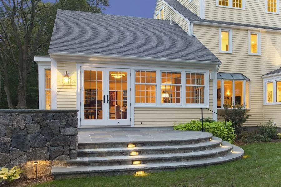 Bluestone Patio, Steps, and Stone Wall - Belmont, MA by Premier Pavers & Hardscape Co - Photo 10