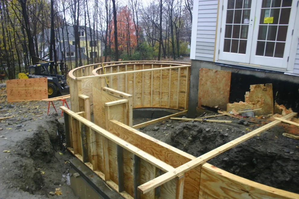 Bluestone Patio, Steps, and Stone Wall - Belmont, MA by Premier Pavers & Hardscape Co - Photo 11