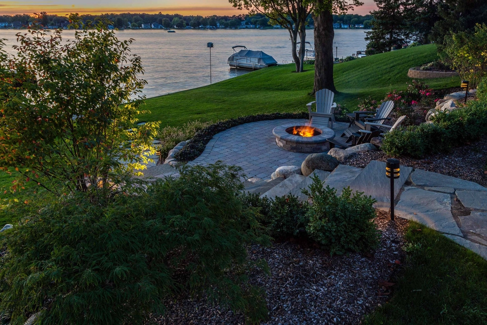 Lakeside Fire Pit and Retaining Wall Remodel by TERRAFIRMA Landscape - Photo 5