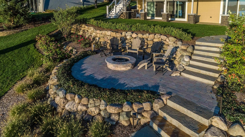 Lakeside Fire Pit and Retaining Wall Remodel by TERRAFIRMA Landscape - Photo 15