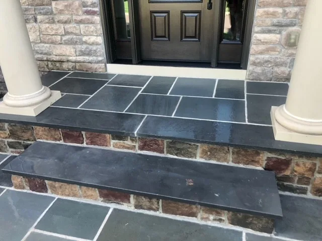 Bluestone Patio, Walkway, and Custom Pergola by Hardscape Artists LLC - Photo 15