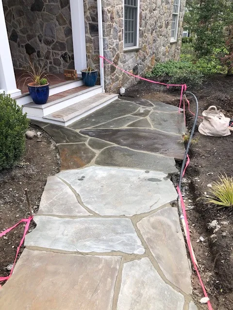 Bluestone Patio, Walkway, and Custom Pergola by Hardscape Artists LLC - Photo 7