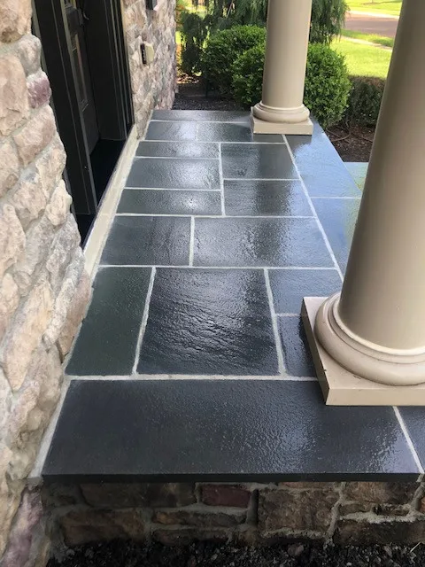 Bluestone Patio, Walkway, and Custom Pergola by Hardscape Artists LLC - Photo 9