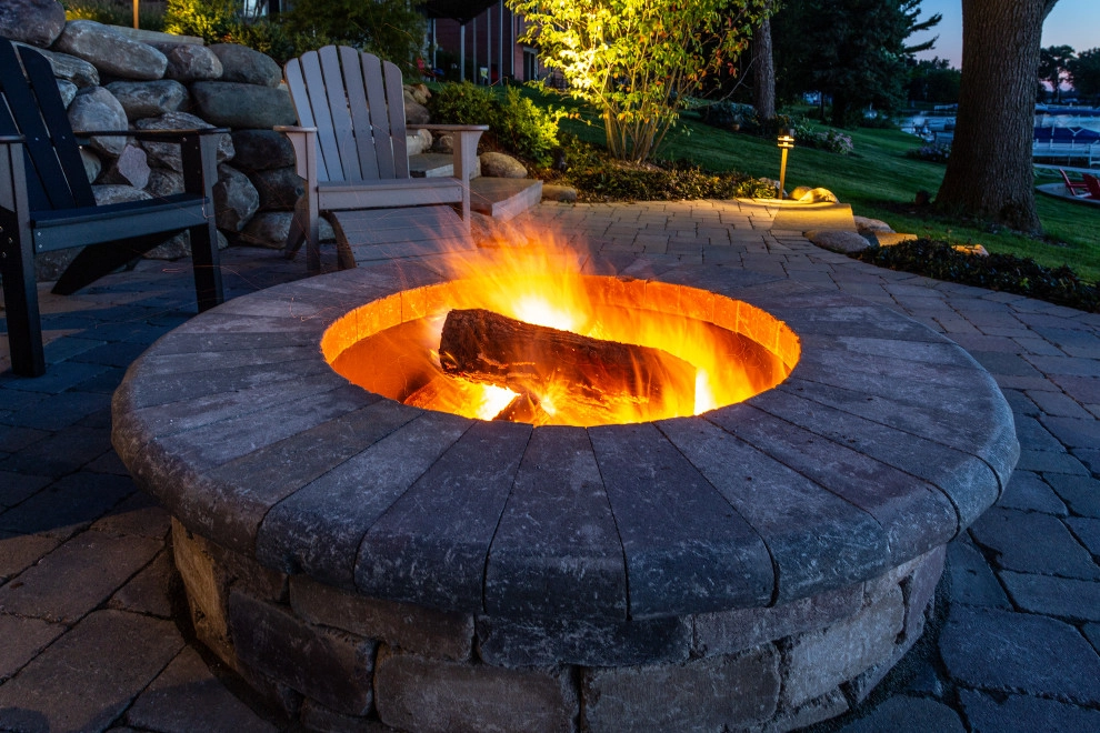 Lakeside Fire Pit and Retaining Wall Remodel by TERRAFIRMA Landscape - Photo 8