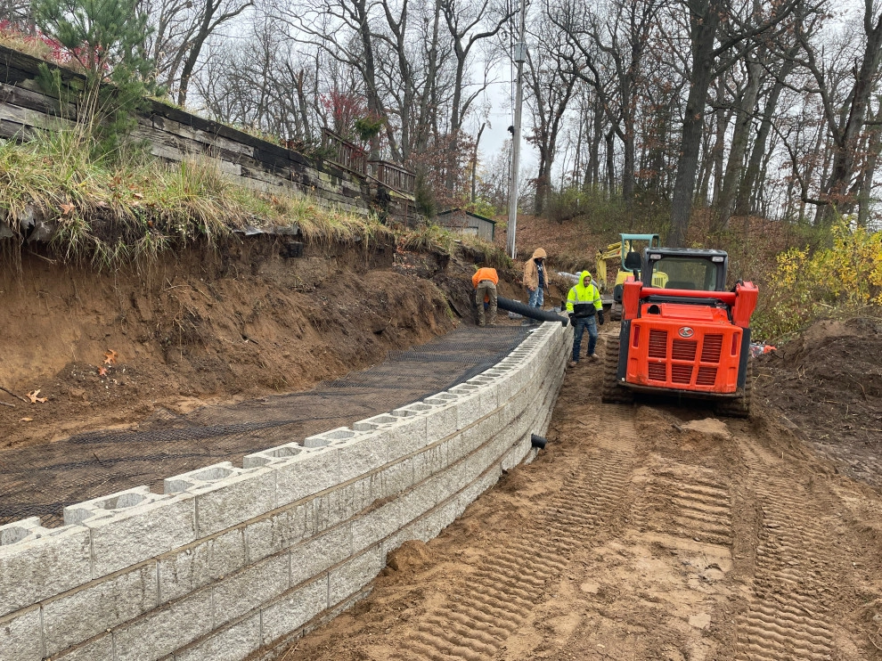 Vineyard Lake Engineered Retaining Wall by TERRAFIRMA Landscape - Photo 8