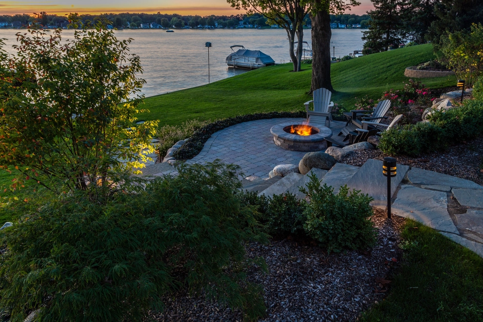 Lakeside Fire Pit and Retaining Wall Remodel by TERRAFIRMA Landscape - Photo 10