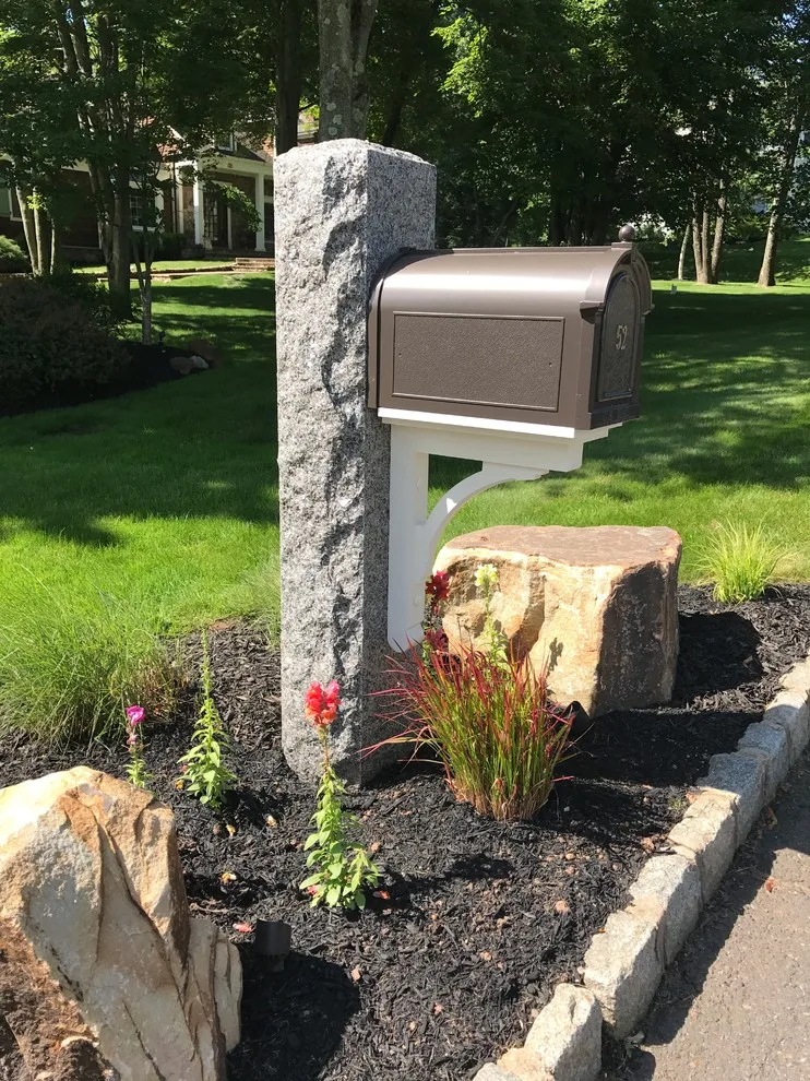 Stone Mailbox Supports by Swenson Granite Works - Photo 8
