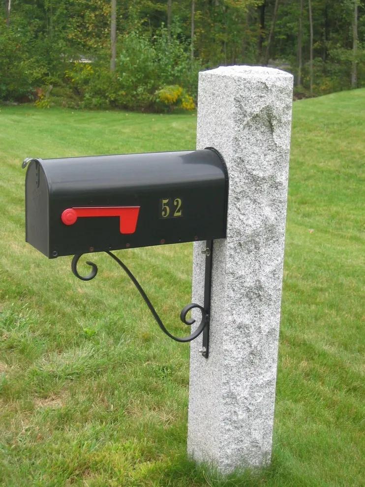 Stone Mailbox Supports by Swenson Granite Works - Photo 6