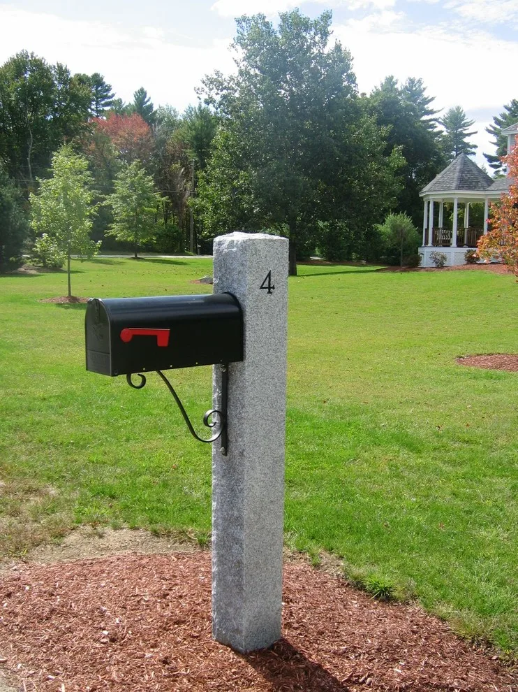 Stone Mailbox Supports by Swenson Granite Works - Photo 5