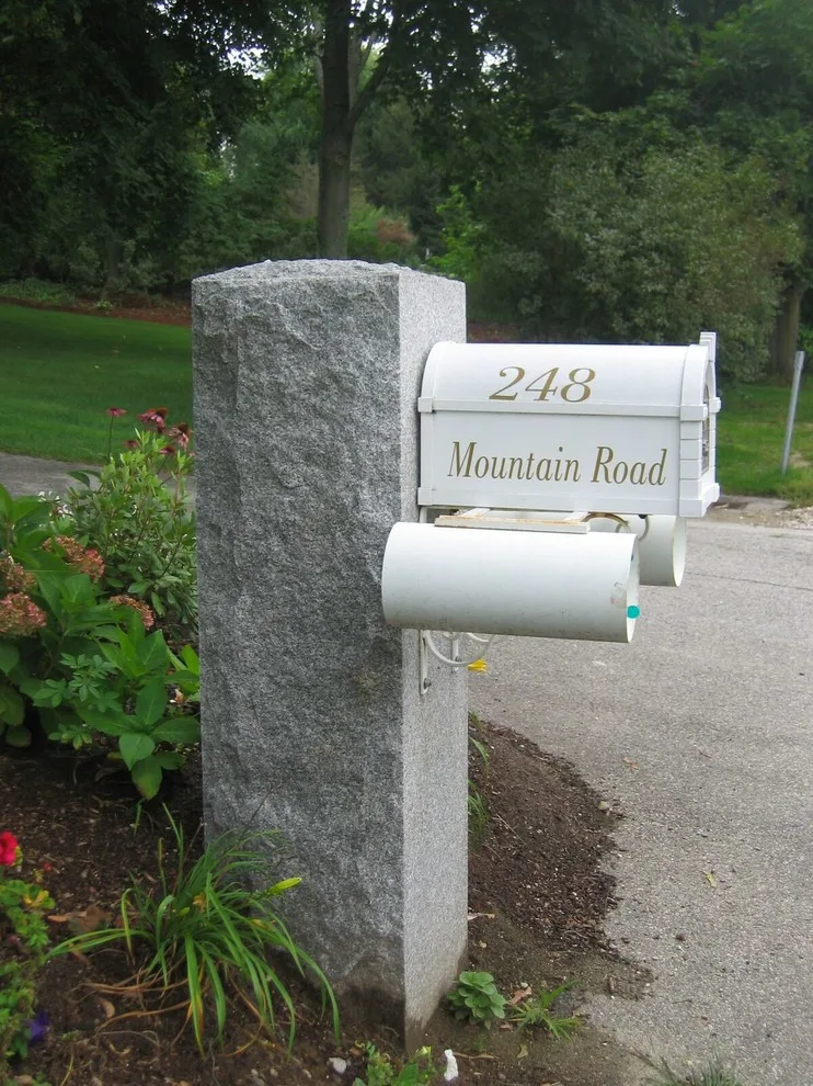 Stone Mailbox Supports by Swenson Granite Works - Photo 10