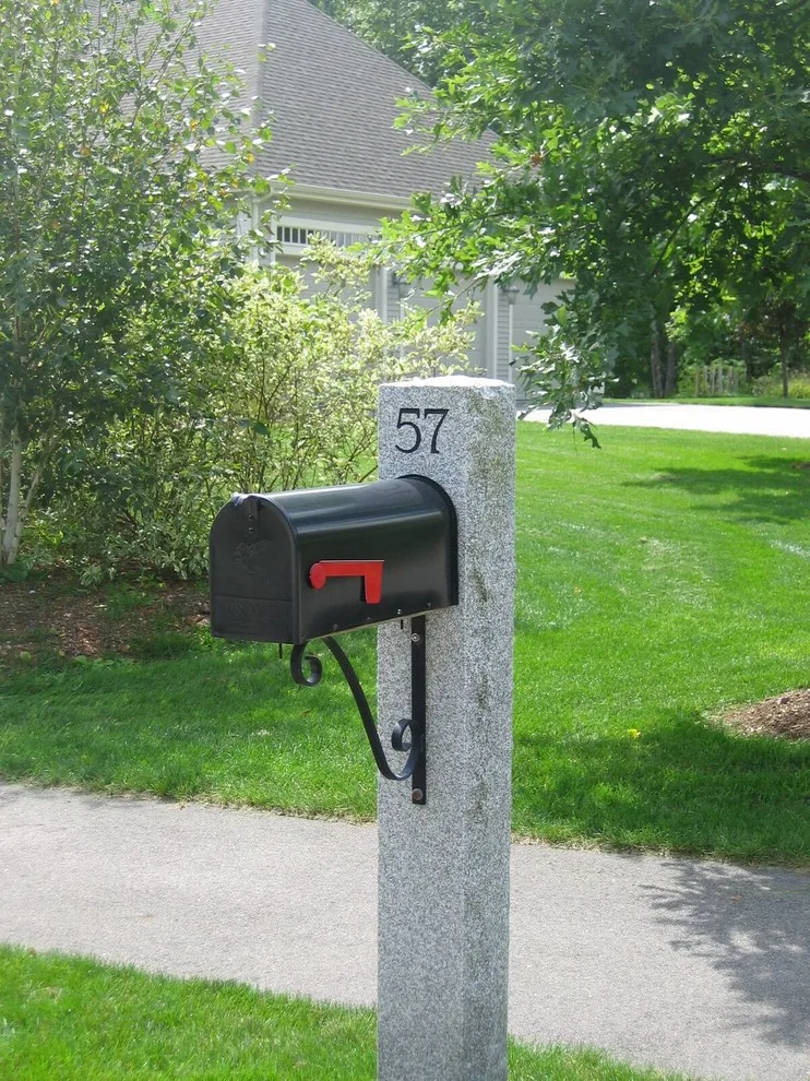 Stone Mailbox Supports by Swenson Granite Works - Photo 4