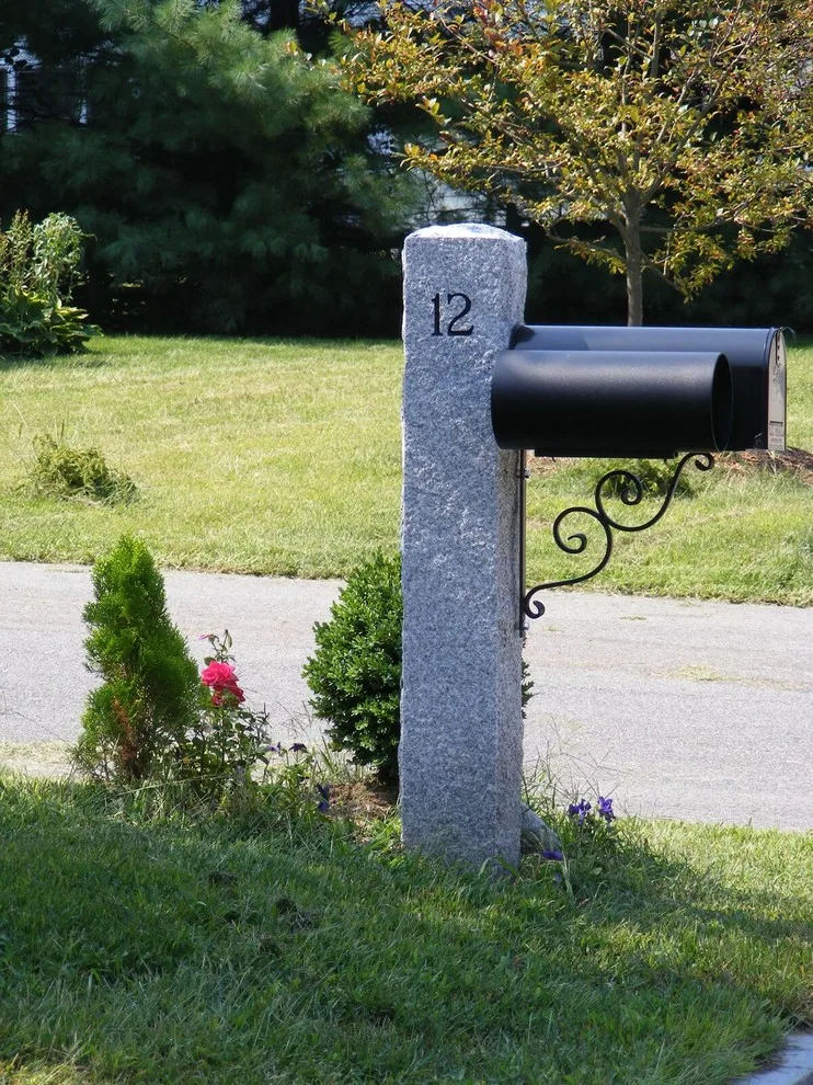 Stone Mailbox Supports by Swenson Granite Works - Photo 2