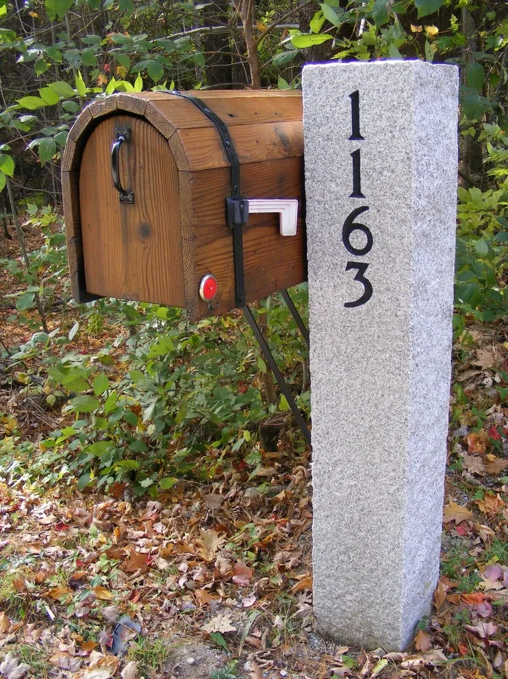 Stone Mailbox Supports by Swenson Granite Works - Photo 12