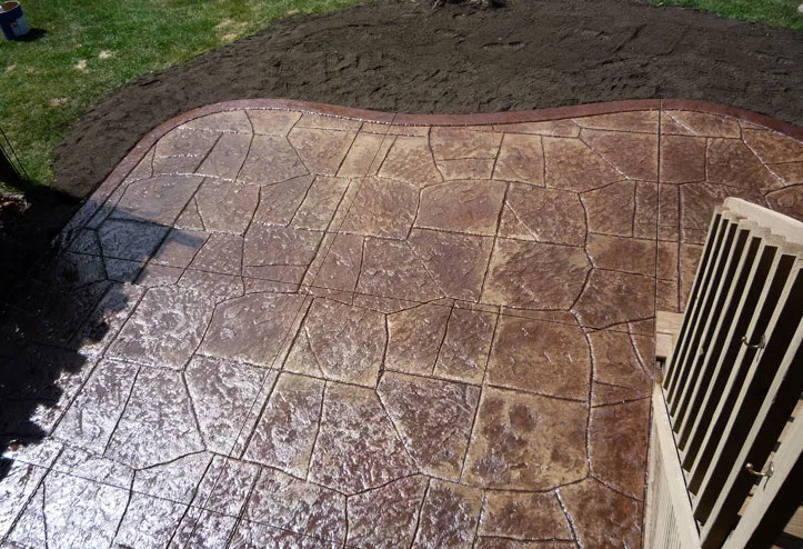 Decorative Stamped and Colored Concrete Patios by Cipala Decorative Concrete Inc - Photo 3