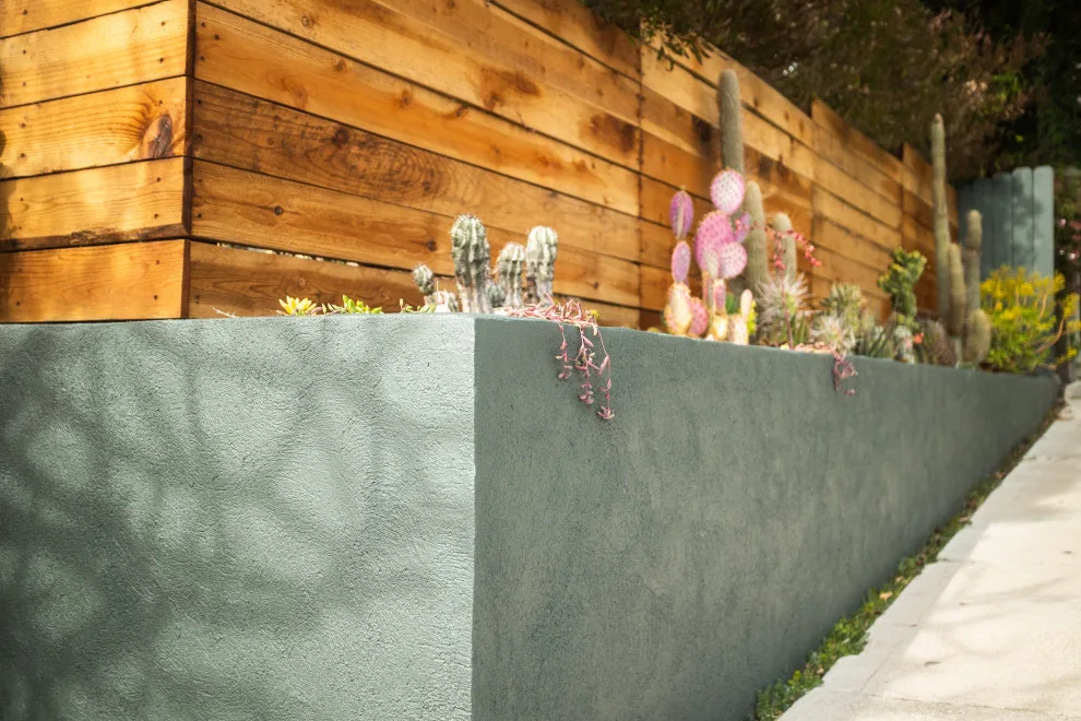 Planter and Fence Made of Concrete by Swan General Homestead - Photo 3