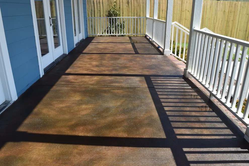 Porch Concrete Staining and Sealing by Best Tech Coatings - Photo 3