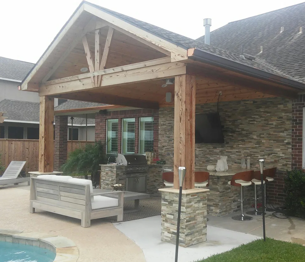 Tailored Stone Outdoor Culinary Space by JL Masonry - Photo 2